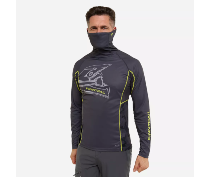 Лонгслив с маской FINNTRAIL VIZARD MiddleGrey L