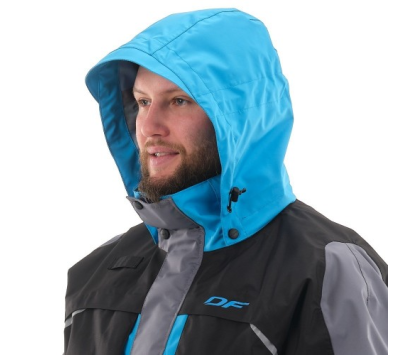 Куртка мужская мембранная DRAGONFLY QUAD PRO BLACK-BLUE 2021 S