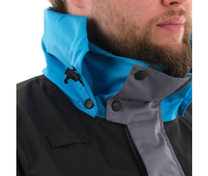 Куртка мужская мембранная DRAGONFLY QUAD PRO BLACK-BLUE 2021 S