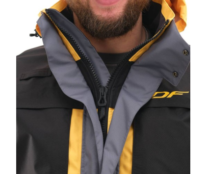 Куртка мужская мембранная DRAGONFLY QUAD PRO BLACK-YELLOW 2021 S