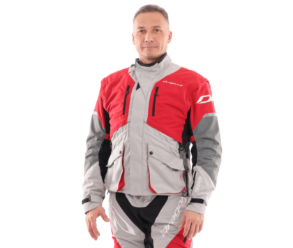 Куртка мужская DRAGONFLY Эндуро FREERIDE Grey-Red 2020 S