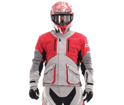 Куртка мужская DRAGONFLY Эндуро FREERIDE Grey-Red 2020 S