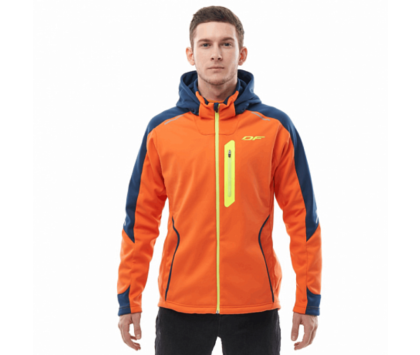 Куртка мужская с капюшоном DRAGONFLY EXPLORER 2.0 Orange-Ocean S