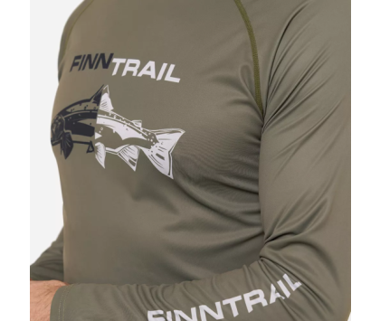 Лонгслив с UV-защитой FINNTRAIL WIND FISH Khaki L