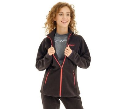 Кофта женская флисовая DRAGONFLY LEVEL Black-Red L