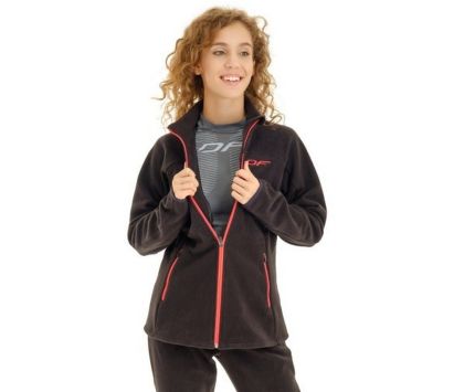 Кофта женская флисовая DRAGONFLY LEVEL Black-Red M