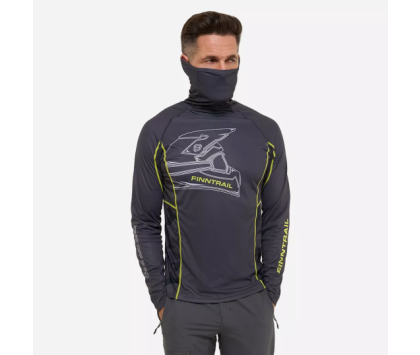 Лонгслив с маской FINNTRAIL VIZARD MiddleGrey XL