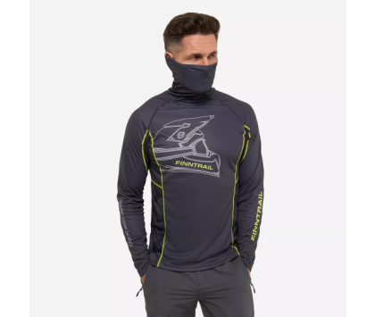 Лонгслив с маской FINNTRAIL VIZARD MiddleGrey XL