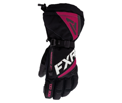 Перчатки FXR Fusion с утеплителем black/raspberry L