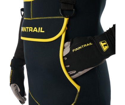 Вейдерсы с сапогом FINNTRAIL OLDSCHOOL GraphiteYellow 12(46)XL