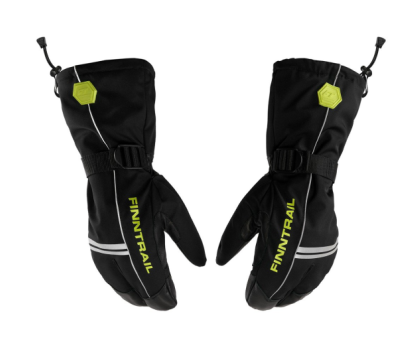 Перчатки зимние FINNTRAIL LOBSTER GraphiteYellow M