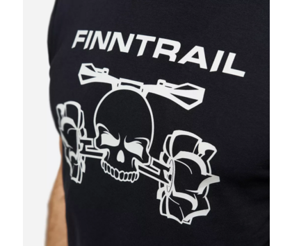 Футболка FINNTRAIL ATV SKULL Black XS