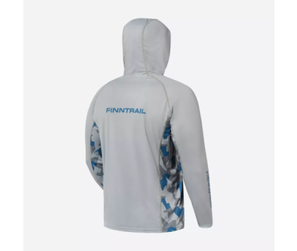Лонгслив с UV-защитой FINNTRAIL WAVE BIG FISH Grey XXL