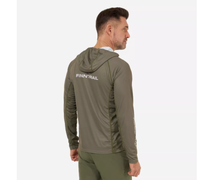 Лонгслив с UV-защитой FINNTRAIL WAVE BIG FISH Khaki XXL