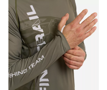 Лонгслив с UV-защитой FINNTRAIL WAVE BIG FISH Khaki XS