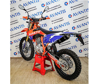 Мотоцикл Avantis A2 (172FMM, возд.охл.) ПТС Бело-оранжевый