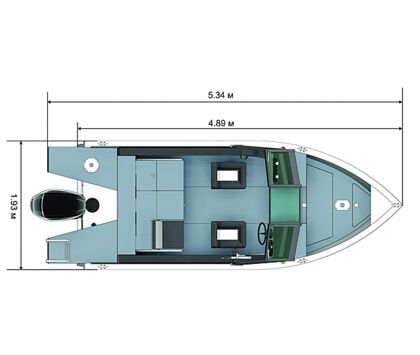 Алюминиевая лодка «Салют-480 Neo FISH»