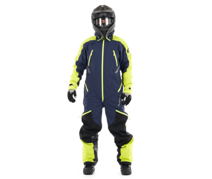 Комбинезон зимний мужской DRAGONFLY EXTREME 2.0 SNOWBIKE Blue-Yellow Fluo XXL