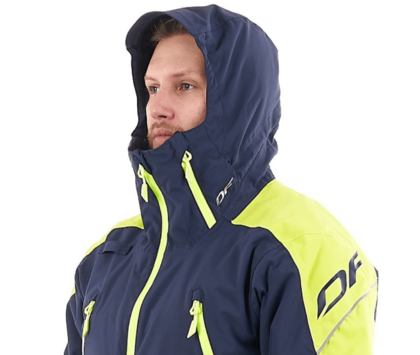 Комбинезон зимний мужской DRAGONFLY EXTREME 2.0 SNOWBIKE Blue-Yellow Fluo XXL