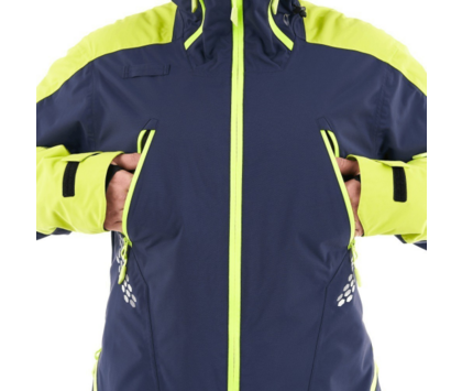 Комбинезон зимний мужской DRAGONFLY EXTREME 2.0 SNOWBIKE Blue-Yellow Fluo XXL