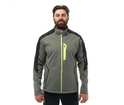 Куртка мужская с капюшоном DRAGONFLY EXPLORER 2.0 Grey-Lemon 2024 M