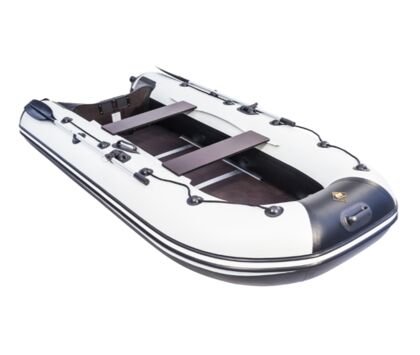 Лодка ПВХ Ривьера Компакт 3200 СК Светло-серый / Черный