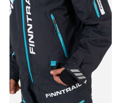 Комбинезон снегоходный мужской FINNTRAIL WIDETRACK PRO Graphite S