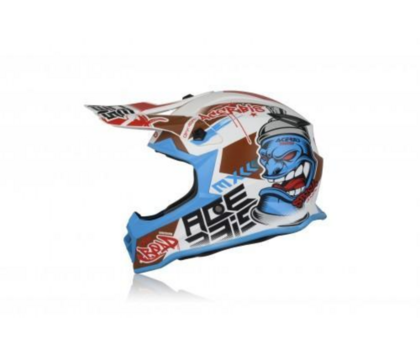 Шлем детский ACERBIS STEEL OFF ROAD DIVISION WHITE-BLUE M