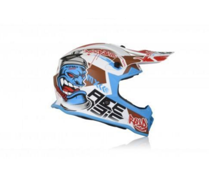 Шлем детский ACERBIS STEEL OFF ROAD DIVISION WHITE-BLUE M