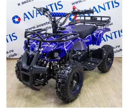 Комплект для сборки Avantis (Авантис) ATV Classic mini (электростартер) Синий паук