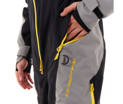 Комбинезон зимний мужской DRAGONFLY EXTREME 2.0 Black-Yellow-Gray 2023 XL