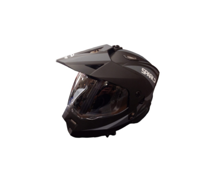Шлем Sparx Matador черно-серый матовый XXL