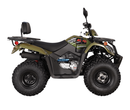 Квадрицикл KAYO AU200 со спинкой ПТС Зеленый