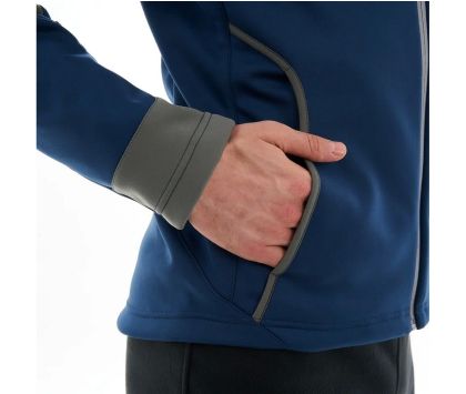 Куртка мужская с капюшоном DRAGONFLY EXPLORER 2.0 Grey-Ocean 2024 M