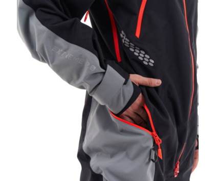 Комбинезон зимний мужской DRAGONFLY EXTREME 2.0 Black-Red-Gray 2023 KL