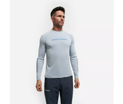 Лонгслив с UV-защитой FINNTRAIL WAVE FISH Grey XS