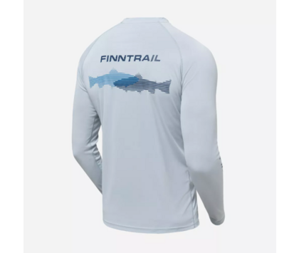 Лонгслив с UV-защитой FINNTRAIL WAVE FISH Grey XS