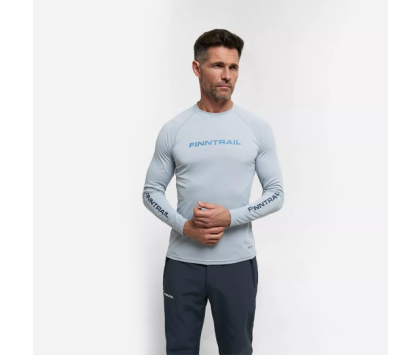 Лонгслив с UV-защитой FINNTRAIL WAVE FISH Grey XL