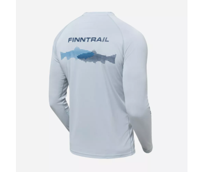 Лонгслив с UV-защитой FINNTRAIL WAVE FISH Grey XL