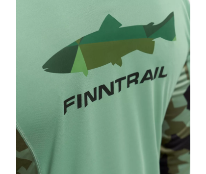 Лонгслив с UV-защитой FINNTRAIL WAVE FISH CamoArmy XS