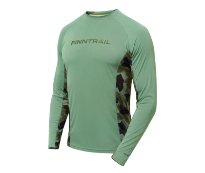 Лонгслив с UV-защитой FINNTRAIL WAVE FISH CamoArmy S