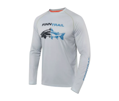 Лонгслив с UV-защитой FINNTRAIL WIND FISH Grey XS