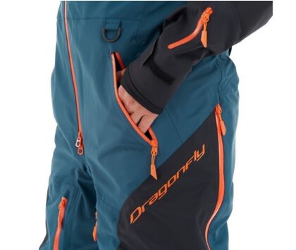Комбинезон зимний мужской DRAGONFLY SUPERLIGHT 3L Dark-Ocean-Orange 2021 L