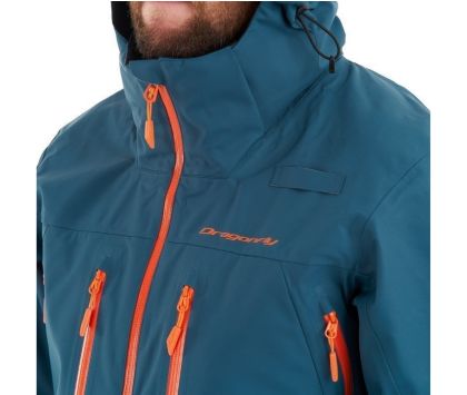 Комбинезон зимний мужской DRAGONFLY SUPERLIGHT 3L Dark-Ocean-Orange 2021 XXL