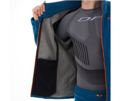 Кофта мужская флисовая DRAGONFLY LEVEL Blue-Orange L