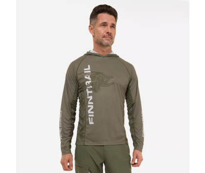 Лонгслив с UV-защитой FINNTRAIL WAVE BIG FISH Khaki S
