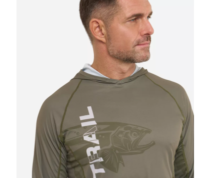 Лонгслив с UV-защитой FINNTRAIL WAVE BIG FISH Khaki S