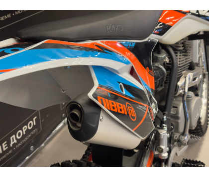 Мотоцикл кроссовый KAYO K1 250 MX 21/18 Оранжево-голубой