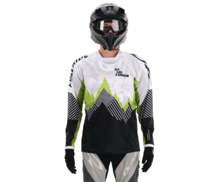 Джерси DRAGONFLY Black-White 2020 L