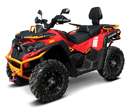 Квадроцикл РМ 800 DUO EPS Красно-оранжевый